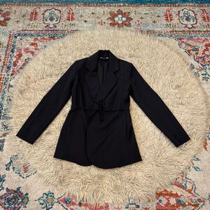 Athleta Black Tie-Waist Blazer Size 6
